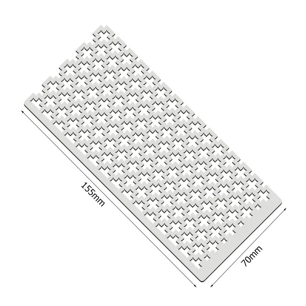 125 5D Diamond Painting Ruler Adjustment Fix Tool Metal Diamond Mesh Ruler Plum Blossom Grid Square Drill 10g/12g for Art Crafts