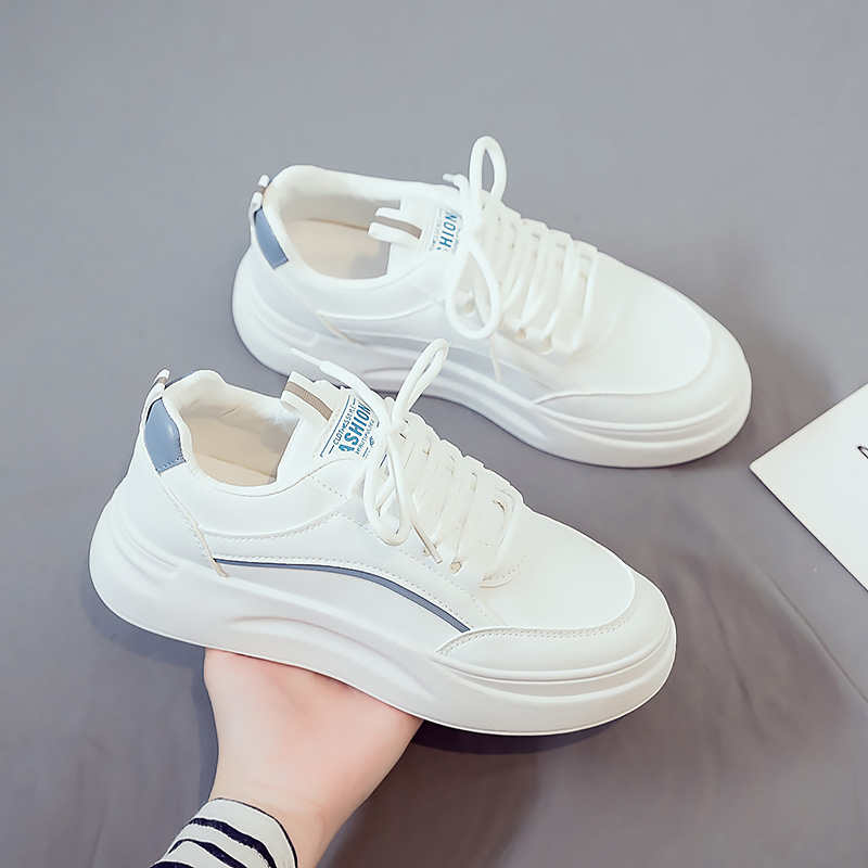 Fashion Rap With Lacing Woman's Athletics Walking Elderly Shoes Big Size Sneakers Sports Novelty Best-selling What's Imported