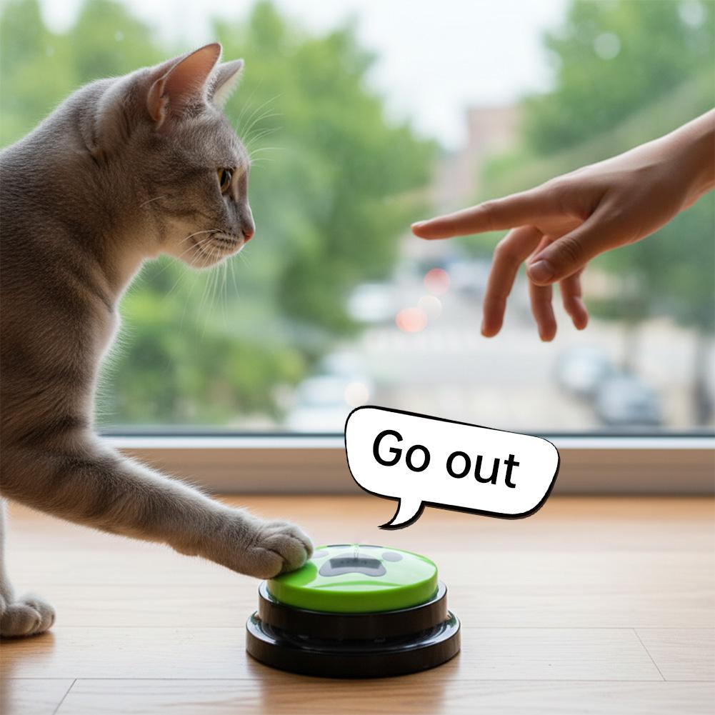 Dog Cat Communication Buttons Voice Training Buzzer Interactive Pet Dog Buttons Talk Training for Communication