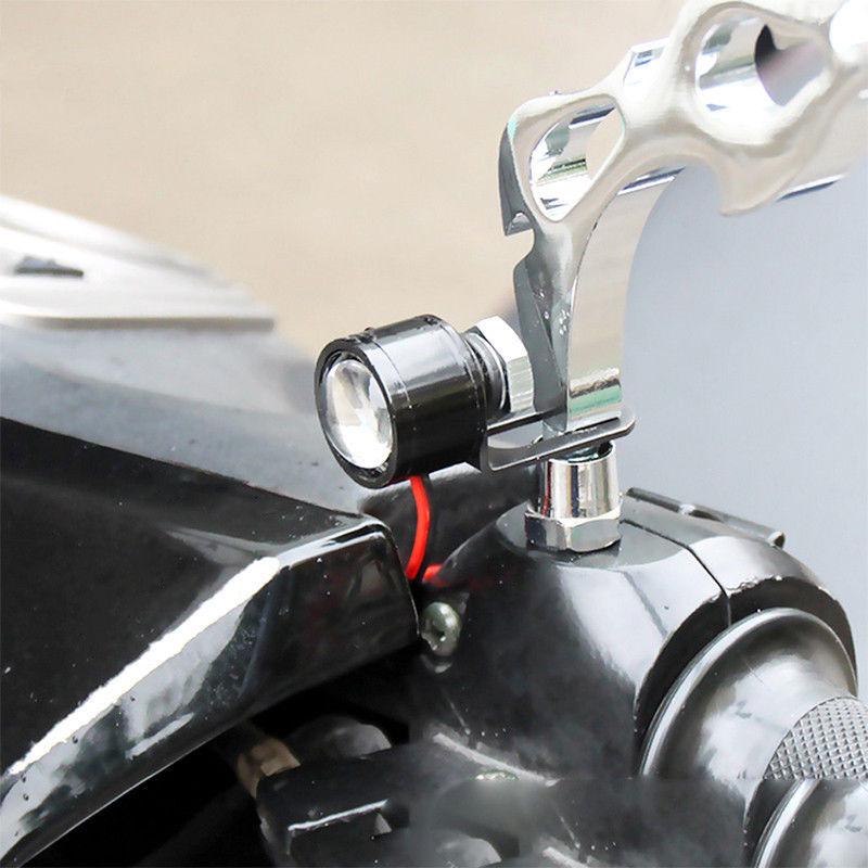 2шт 12В 3LED мотоцикл зеркало заднего вида декор вспышка стробоскоп лампа красный