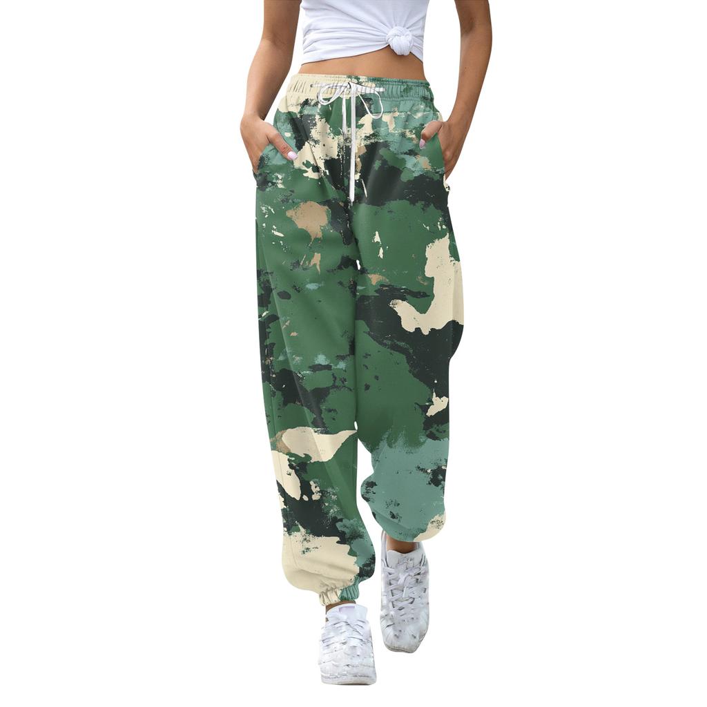 Kids Sport Printed Gradient Drawstring Pocket Casual Sweatpants Pants