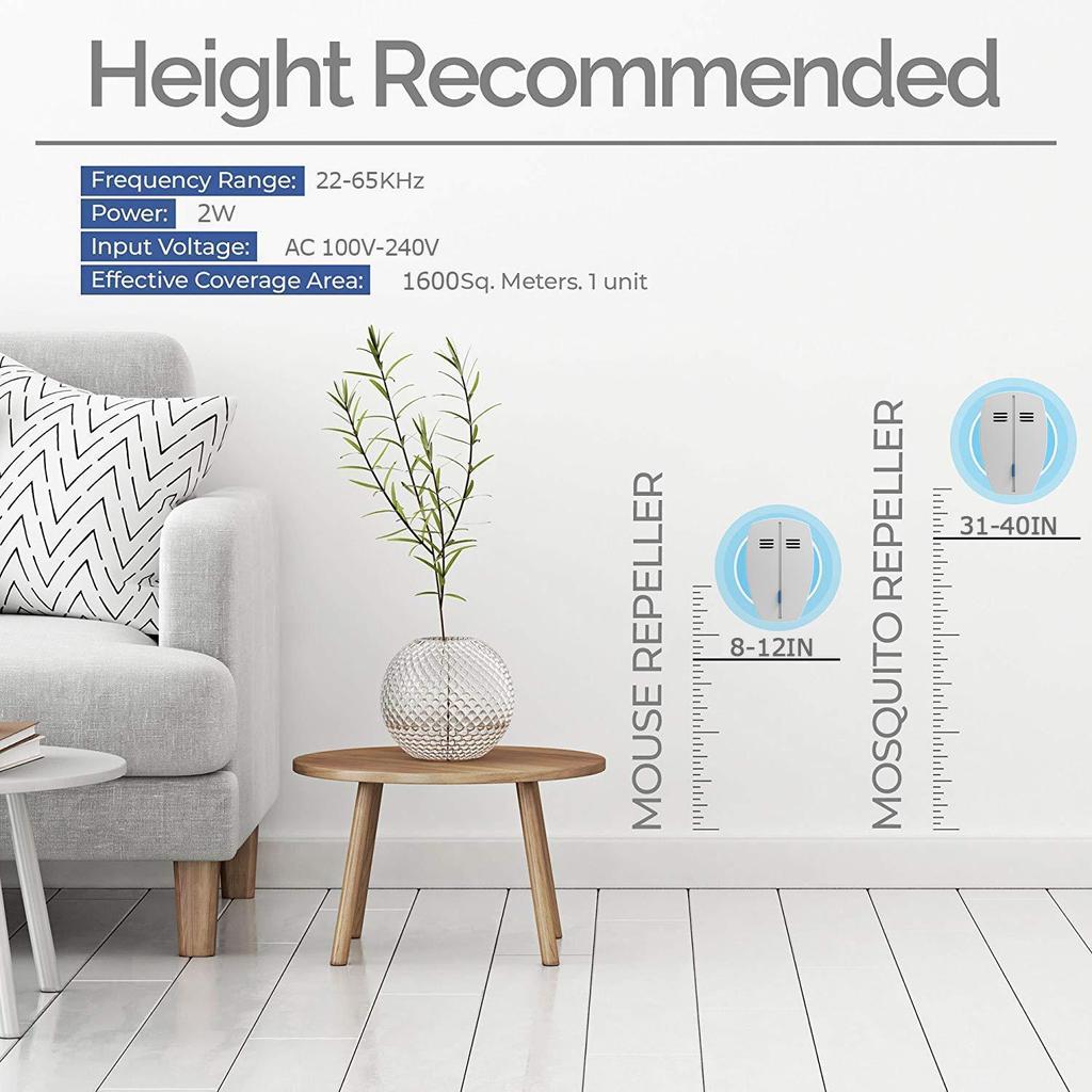 Новейший ультразвуковой отпугиватель вредителей, подключаемый отпугиватель насекомых, электронные портативные устройства для защиты домашних животных