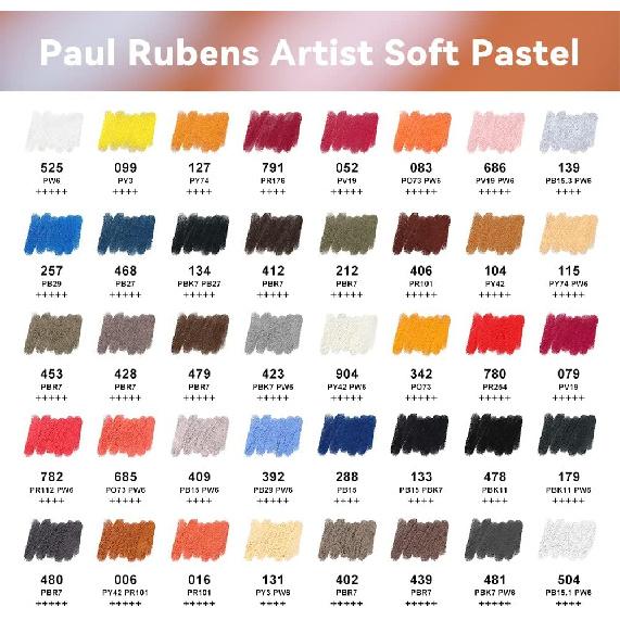 Профессиональные мягкие пастели Paul Rubens, 40 портретных цветов, меловые пастели, яркие, гладкие, с высокой адгезией, для живописи, рисования, смешивания, рукоделия,