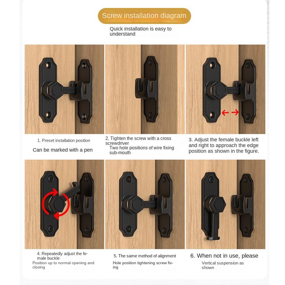 Светящаяся дверная защелка 90 180 градусов, противоугонные дверные задвижки, портативный дверной замок-защита, для помещений