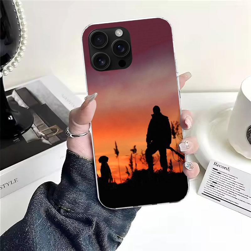 Hunter Dog Hunting Soft Phone Case For IPhone 11 17 Air 16E 16 Pro Max 15 + 14 Plus 13 Mini 12 Apple 7 SE 8 Fundas Coque 11 17 A