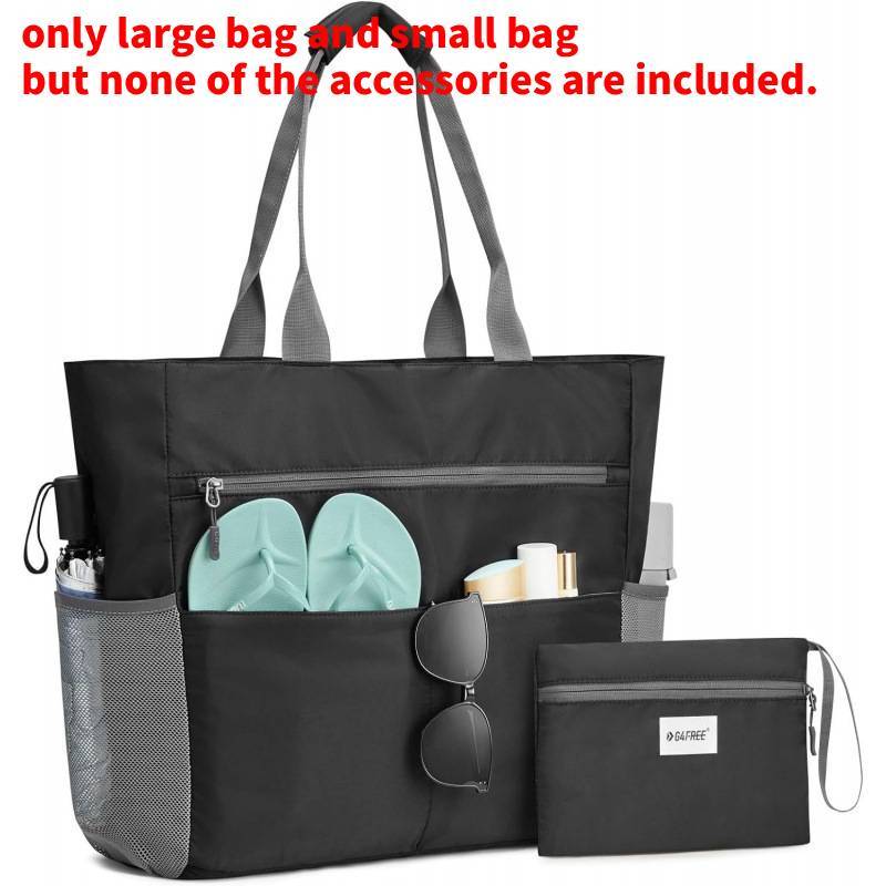 Large Capacity Waterproof Beach Tote Bag With Lightweight Construction For Travel And Outdoor Activities