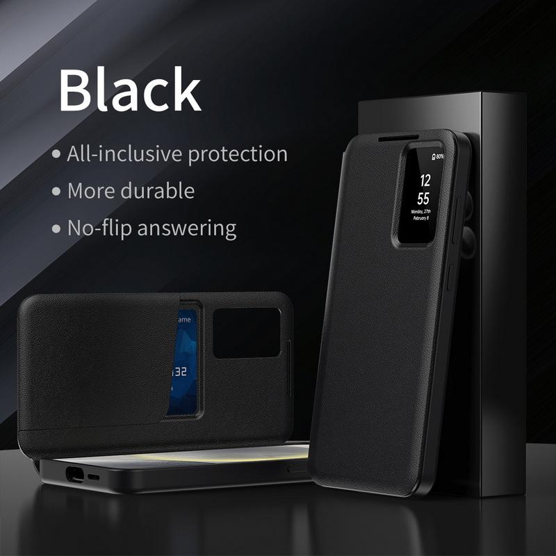 Flip Leather Card Slot All-Inclusive Phone Case For Samsung S25 Ultra S24 FE S23 A22 A55 Luxury Soft Shockproof Anti-Fall Cover