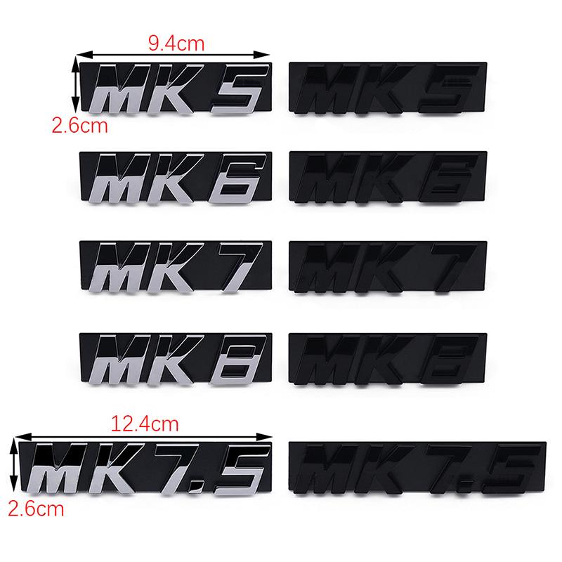 OPQ1 2026 Hot VOLKSWAGEN 3D Black Silver MK5 MK6 MK7 Mk8 Car Front Grill Emblem Car Stickers for Volkswagen VW Golf GTI MK 5 MK 6 Mk