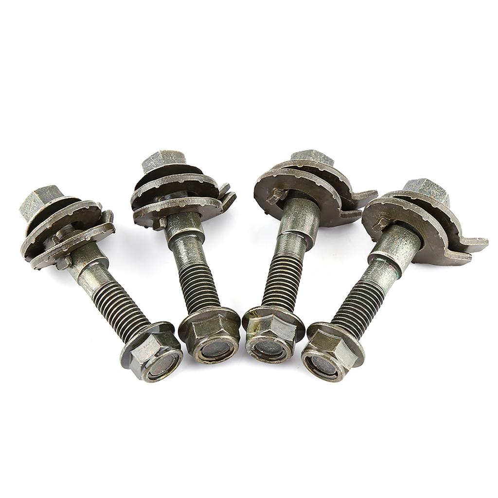 4pcs 14mm Vehicles Steel Four Wheel Alignment Adjustable Camber Kit Cam Bolt
