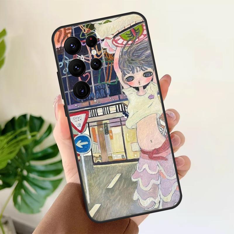 Мультяшная Эстетика Ая Такано Мягкий Чехол Для Samsung Galaxy S25 S24 S23 S22 S21 Ultra S9 S10 Plus S23 FE S24 FE Чехол Для Телефона
