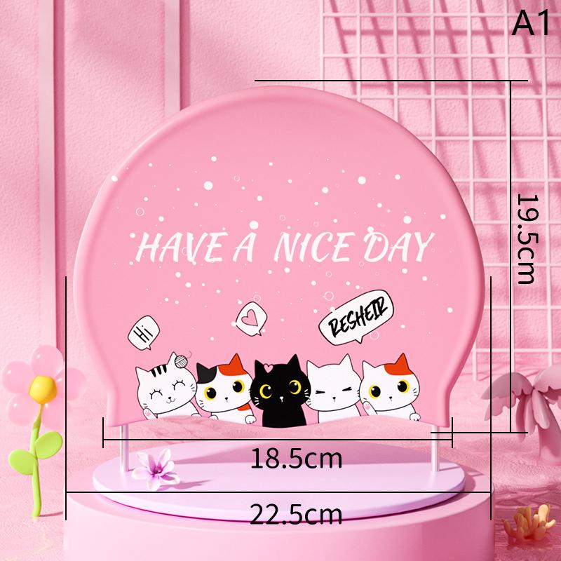 Мультяшные шапочки для плавания Водонепроницаемые с принтом Милые детские шапочки для плавания для мальчиков и девочек Защита ушей Шапочка для плавания Аксессуары для бассейна