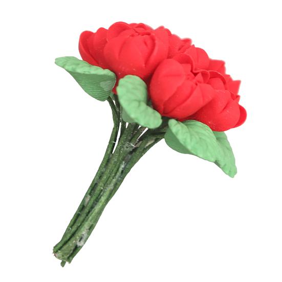 Simple Decoration Handiwork Resin 1:12 Scale Girls Pretend Play Miniature Bouquet Kids Toy Dollhouse Simulation