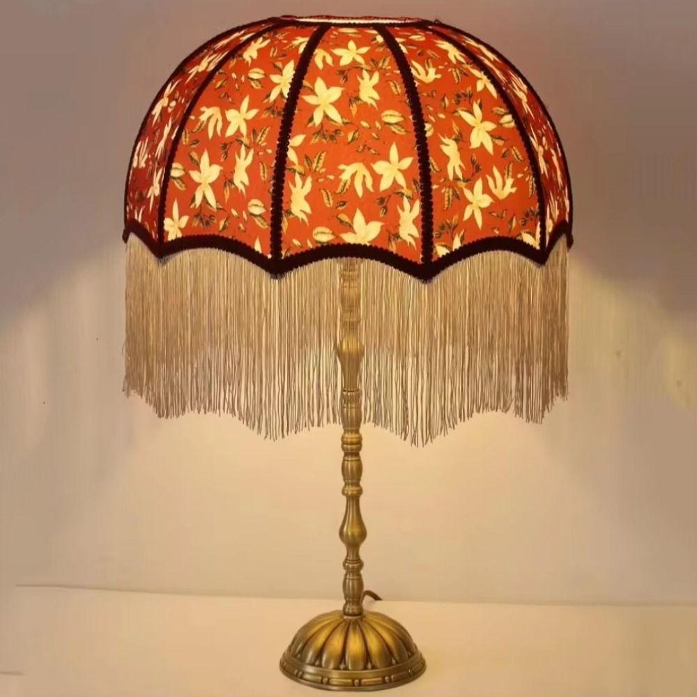 20CM 25CM 30CM Tassels E27 Lampshade European-style 20CM 25CM 30CM Retro Lampshade Table Lamp