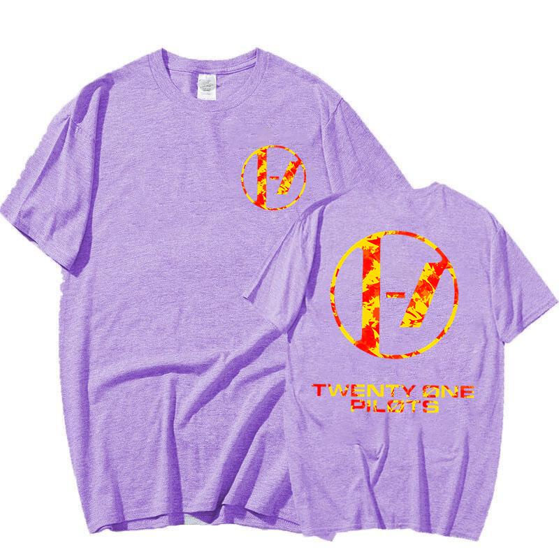 ГОРЯЧИЕ Футболки с принтом Twenty One Pilots Женские Мужские Футболки с коротким рукавом Летние Футболки с круглым вырезом Повседневные Смешные Хип-хоп Топы Футболки