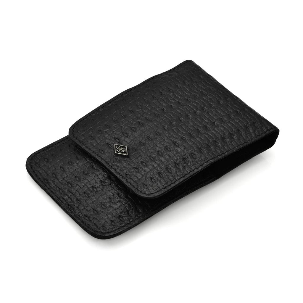 Маникюрный набор Giesen & Forsthoff's Timor из 5 предметов в кожаном футляре с эффектом плетения