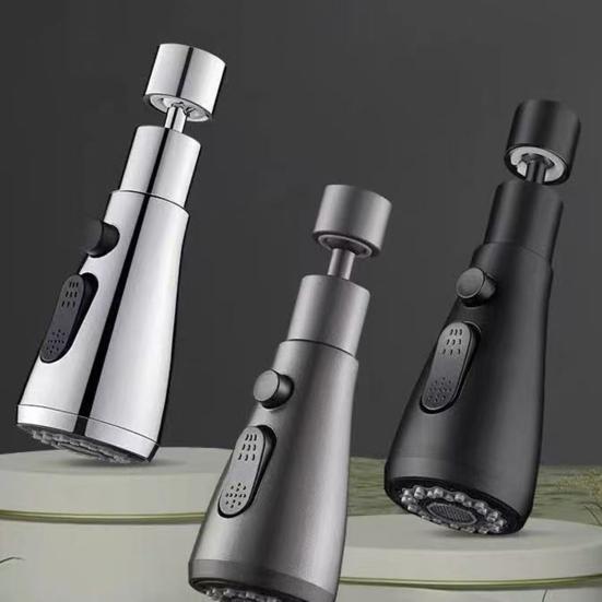 Kitchen Faucet Extender 360 Degrees Rotatable 3 Modes Adjustable Sprayer Attachment