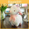 Cute Rainbow Sheep Plushie Animal Toy With Short Pile Fabric For Playroom Kids
