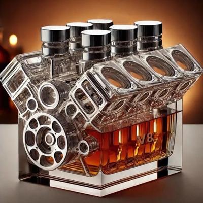 Креативный декантер для виски в виде двигателя V8, украшение, персонализированная бутылка для виски, домашний бар