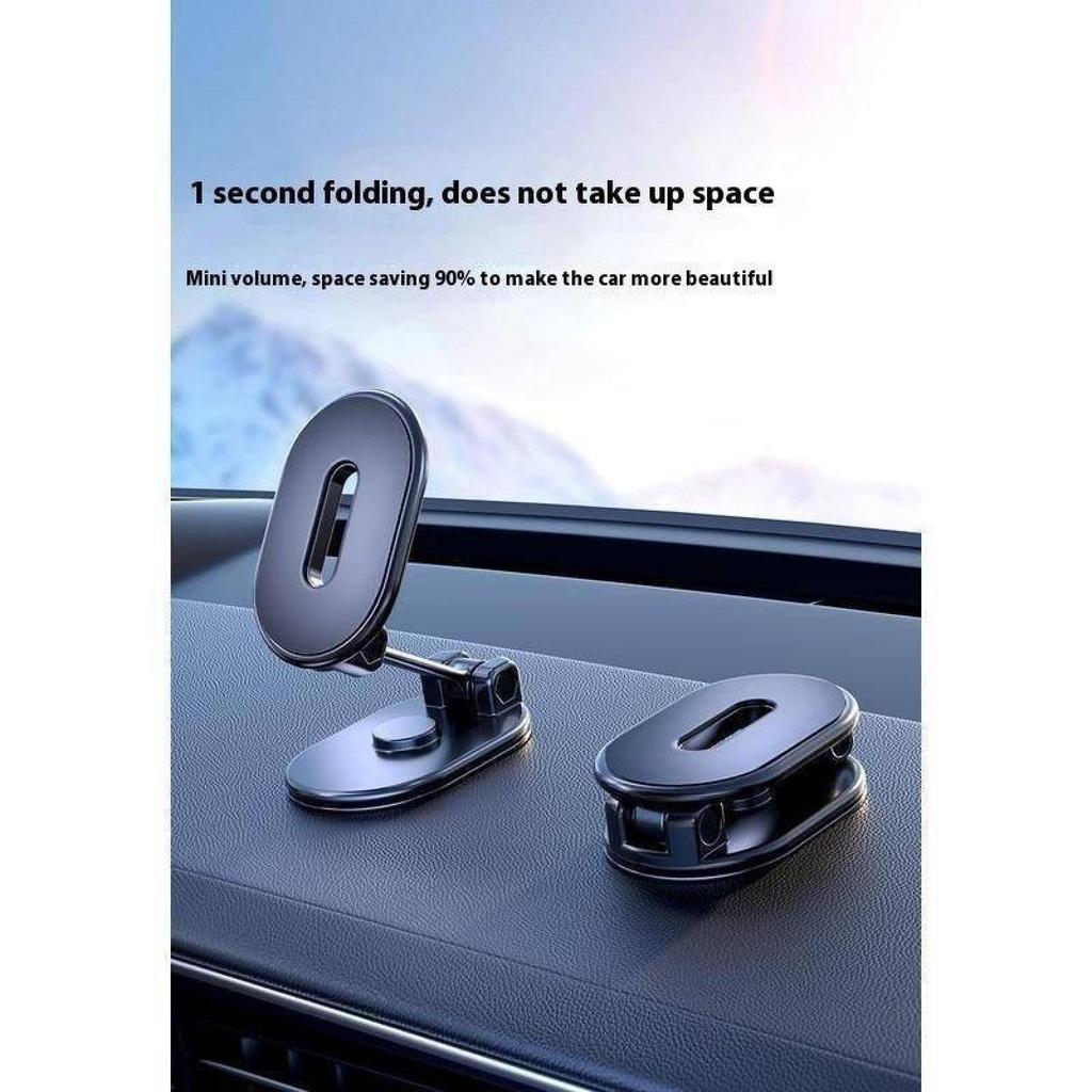 Креативный магнитный держатель для мобильного телефона в автомобиль, вращающийся складной телескопический кронштейн, многоугольная фиксация, автомобильный навигационный сплавной кронштейн