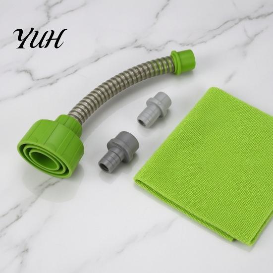 Wet Dry Vacuum Attachment for AC Condensate Drain Unclogger, Universal HVAC PVC Pipe Unclogger Condensation Line Cleaning Kit Tool, Heavy Duty Plastic