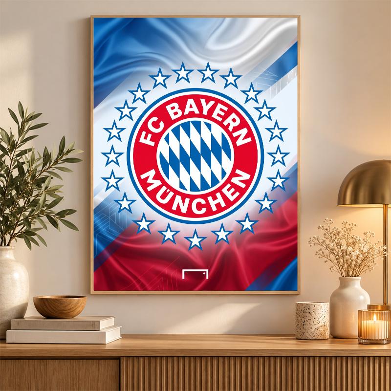 Bayern Munich Diamond Painting Kit 5D Full Drill DIY Diamond Mosaic Wall Art Home Decor