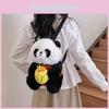 Cute Plush Panda Handheld Avocado Mahjong Gourd Design Backpack Children