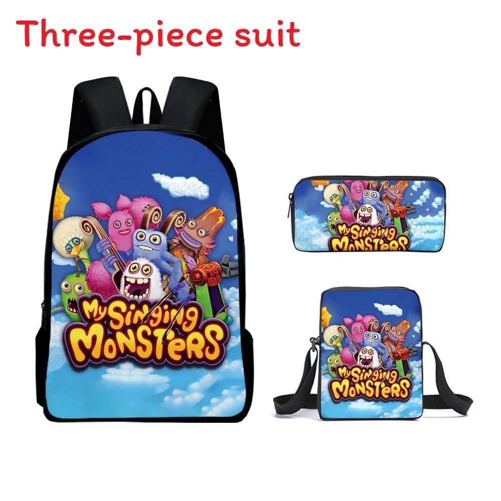 Monsters Singing My Childrens School Bag Three Piece Suit Suitable For Gift
