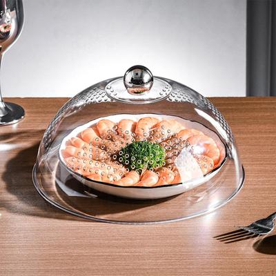 Крышка для десерта с маслом, крышка для еды, верхняя ручка, многоразовая купольная тарелка для торта, для тарелок на открытом воздухе