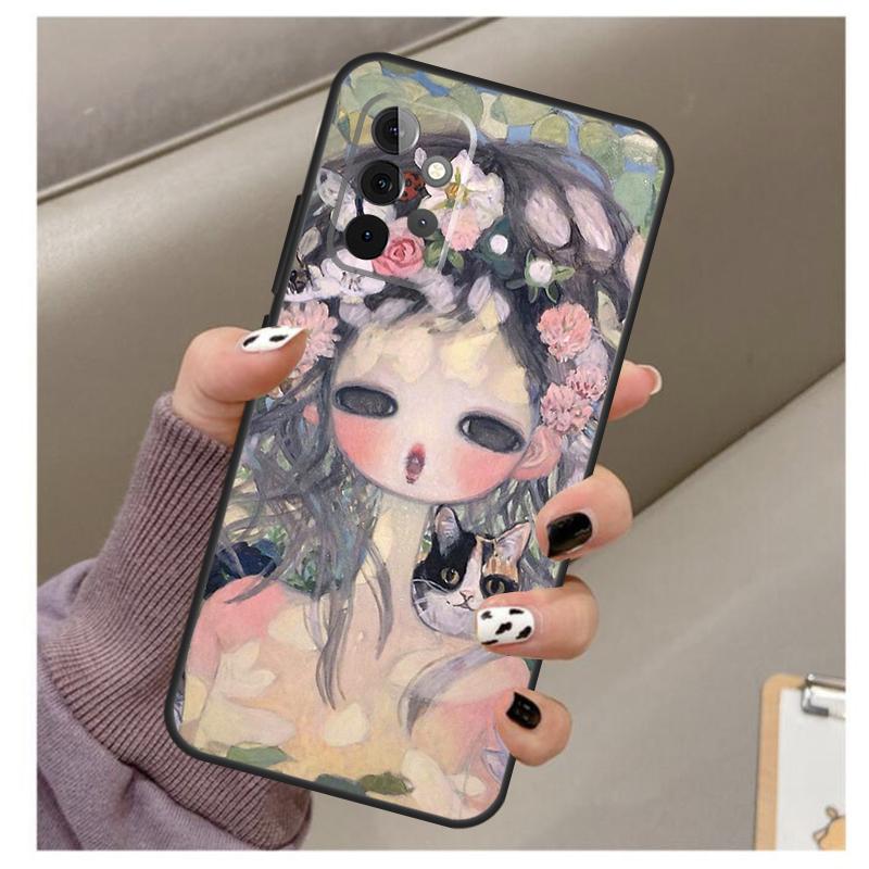 Мультяшный Эстетичный Чехол Aya Takano для Samsung Galaxy A32 A52 A12 A22 A16 A26 A36 A56 A06 A55 A35 A15 A54 A34 A14 A13 A53