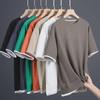 Men's Summer Casual Two-Piece-Look T-Shirt, High-End Large-Size Sports Short-Sleeve Five-Point Sleeve Top