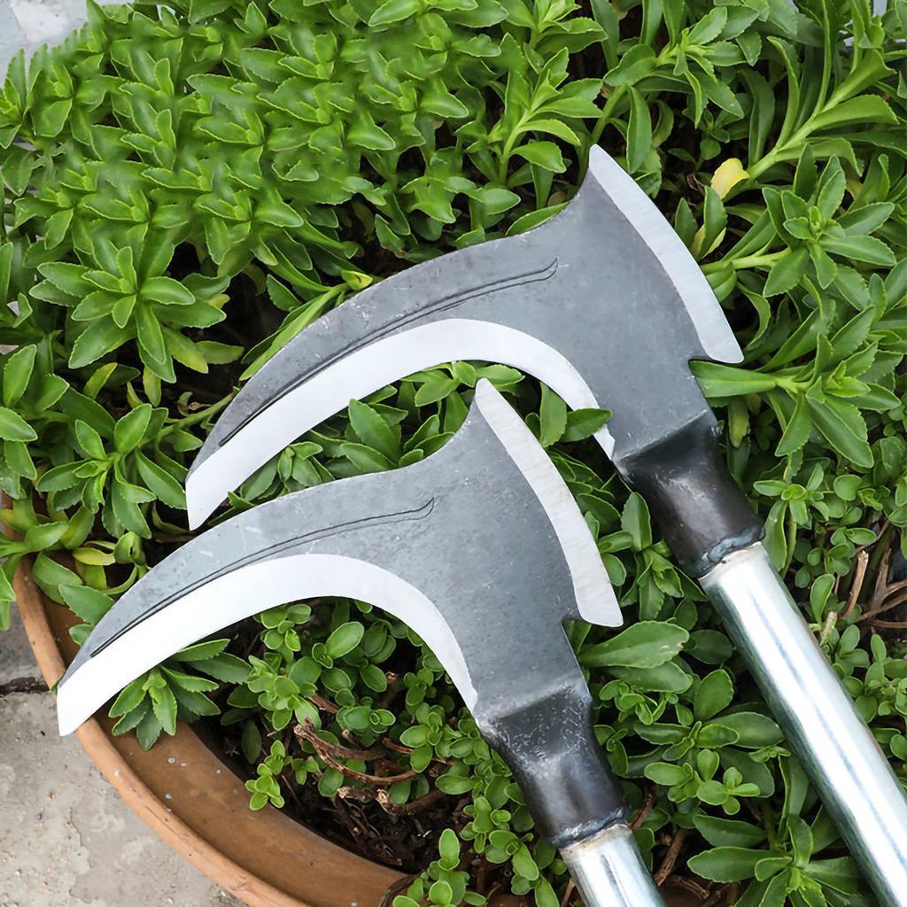 High manganese steel double chopping sickle long handle lawn mower multifunctional mountain fishing outdoor agricultural tool for cutting trees