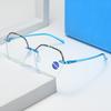 Trimmed Frameless Reading Glasses Anti-Blue High Definition Reading Glasses Plain Tr Reading Glasses