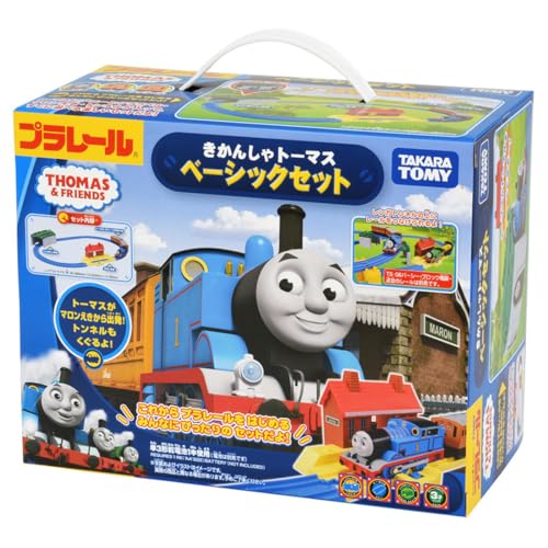 Takara Tomy "Plarail Томас и друзья Базовый набор" Игрушка-поезд для детей от 3 лет и старше, Соответствует стандартам безопасности игрушек и сертифицирована знаком ST