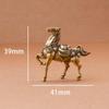 Brass War Horse Small Ornament Home Desktop Decoration Retro Pure Copper Horse Crafts Copper Figurines Enthusiasts Collect