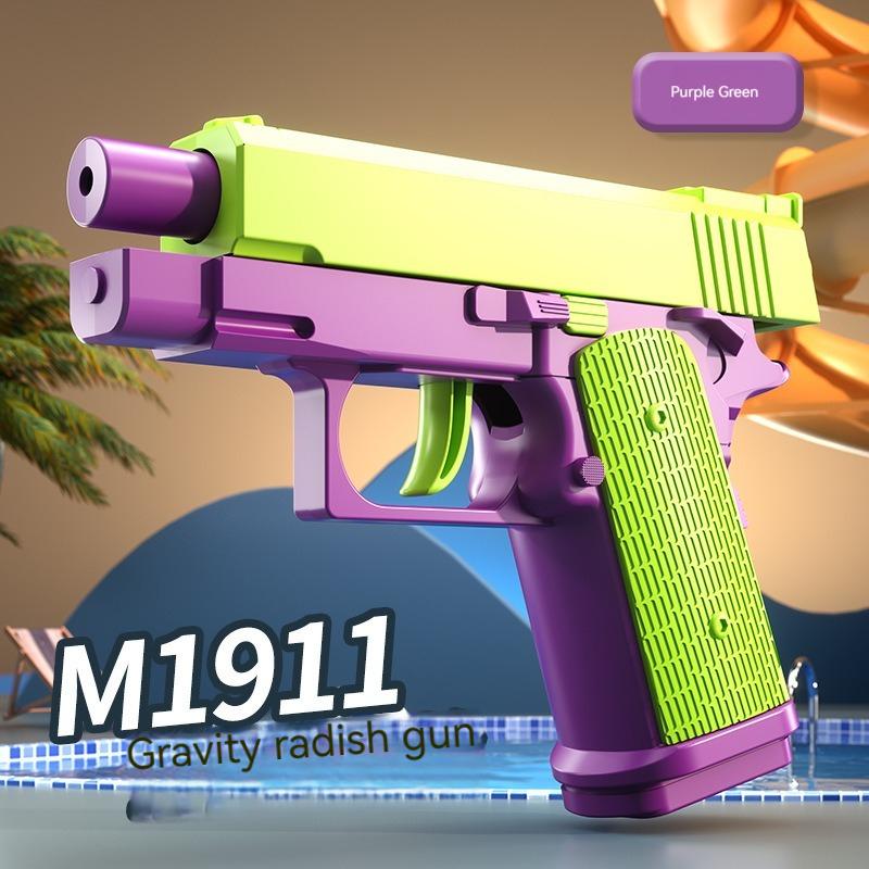 3D Модель игрушечного пистолета-редиски Не стреляет Пистолет M1911 Пустой затвор Зависание 3D-печать Игрушка-непоседа для мальчиков Декомпрессия