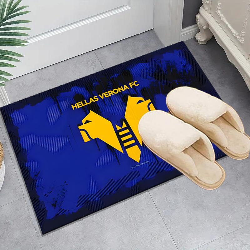 1PC Hellas-Verona Football Club Floor Mat for Living Room, Game Rooms, Office, Bedroom, Office Floor Mat Playful Design, Christmas fan gifts