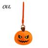 Kids Halloween Goodie Bag Fillers Pumpkin Plush Keychain, Cute Spooky Stuffed Toy Pendant for Small Decorations Keys, Soft Mini Doll Hanging Ornament