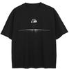 Streetwear Moon Graphic T-Shirt Cotton Unisex Tops Tees Summer Short Sleeves T Shirt