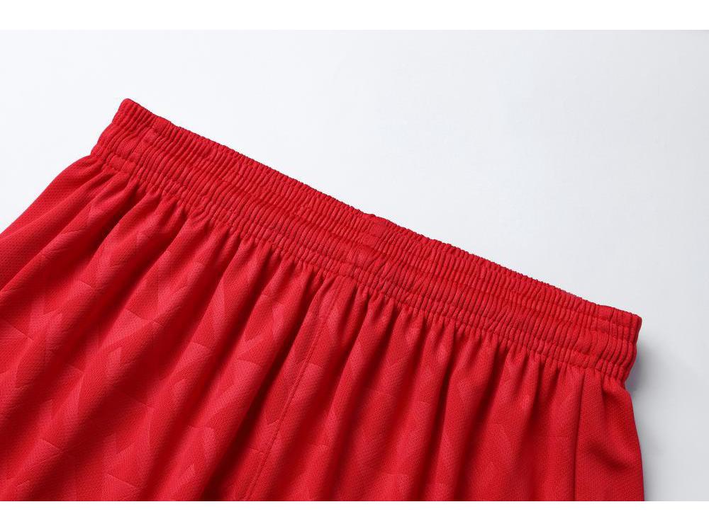 Дышащий комплект футбольной формы с коротким рукавом и возможностью нанесения индивидуальной печати (8012)