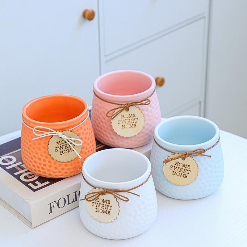 Керамический красочный цветочный горшок, сочный горшок, горшок для растений, кашпо, бонсай, домашний декор, украшение для сада, настольные украшения