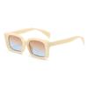 Trendy Square Sunglasses for Women Men Green Frame Blue Light Blocking Glasses Stylish Fashion Shades