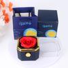 Creative Rotatable Rose Soap Flower Gift Box for Wedding & Birthday-Jewelry Storage Box