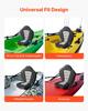 Kayak Seat, 1 Pack 65 mm Thick, Universal Paddle Board Seat with Back Support, Sit-on-Top Soft Padded Cushion with Storage Bag & Adjustable Straps for