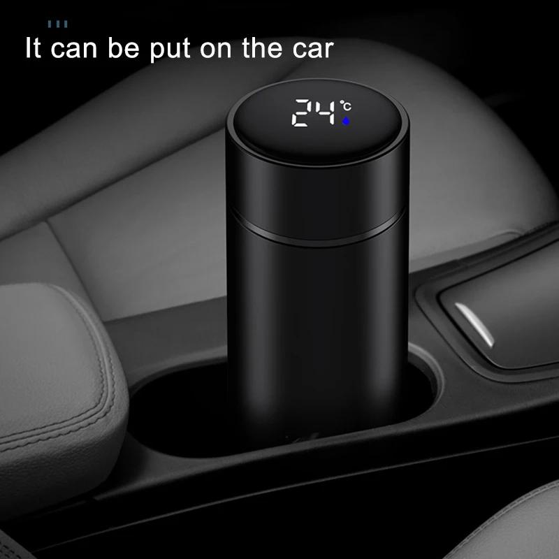 Творческая интеллектуальная термокружка-термос, портативная высококачественная термокружка из нержавеющей стали для студентов, которую можно принести с собой