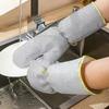 Waterproof Dishwashing Gloves Lengthened Steel Wire Ball Gloves Cleaning Silver Gloves