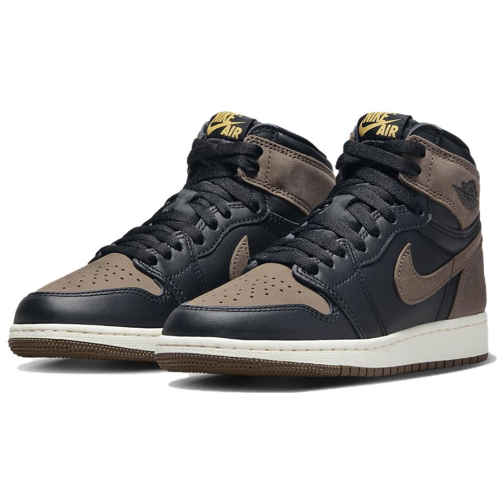 Детские кроссовки Air Jordan 1 Retro High OG GS Palomino Коричневый Черный Металлик-Золотой FD1437-020