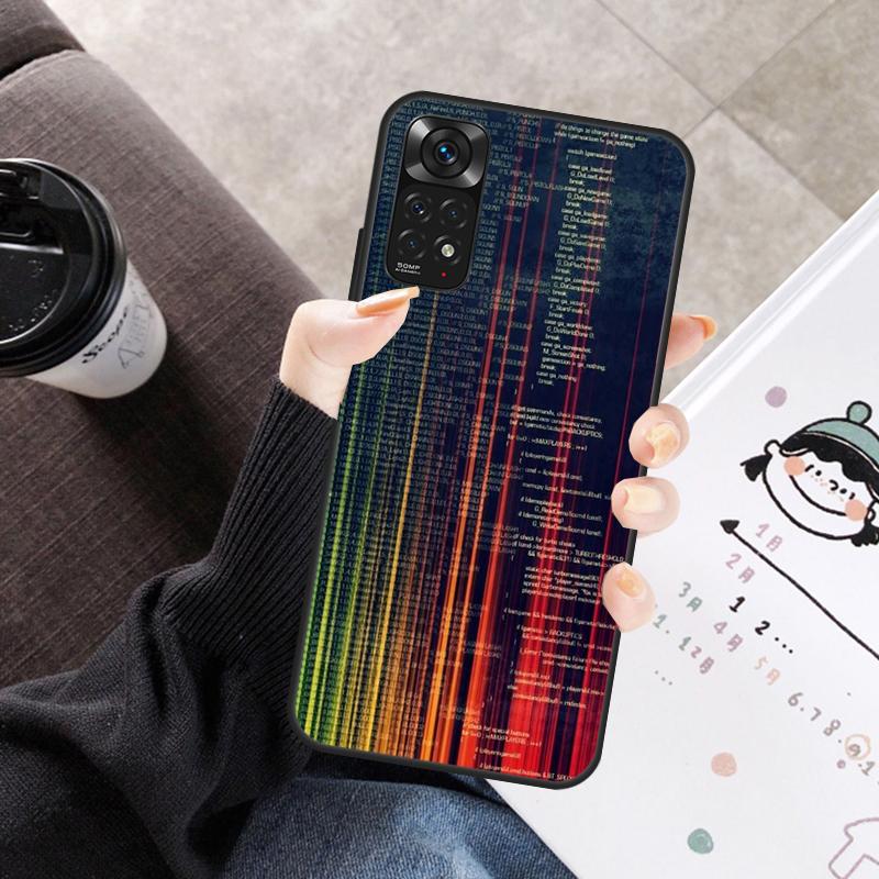 Чехол-программист с дизайном 'Code' Для Xiaomi Redmi Note 11 10 9 8 12 Pro 10S 11S 12S Чехол Для Redmi 9 10 10A 9C 10C 12C
