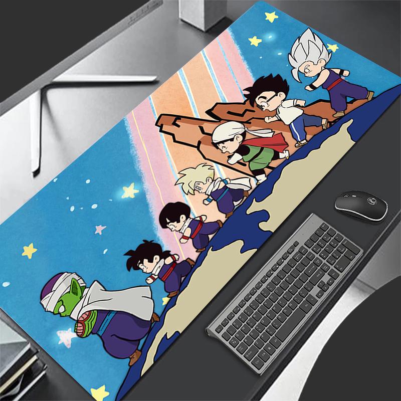 Gaming Mouse Pad Design Non-slip Rubber Sewn Edge Dragon Ball Extended Desk Mat HD Keyboard Pad Gamers And Office Work Mousepad