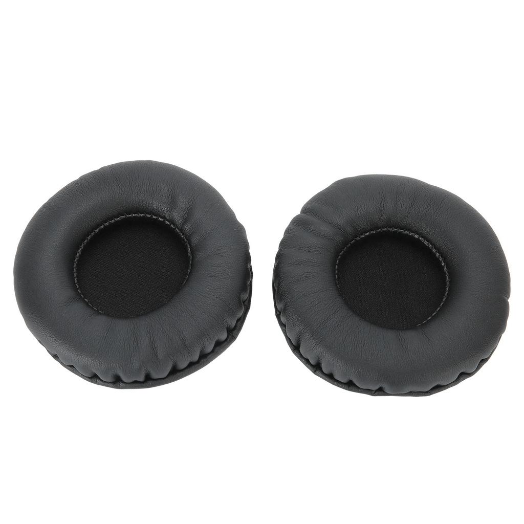 75MM Headphone Universal Ear Cushions Replacement Headset Foam Ear Pads Covers Black
