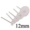 100pcs/lot Stainless Steel Blank Post Earring Studs Pins Steel Flat Round Tray Base for Earring Jewelry Findings Supplies DIY